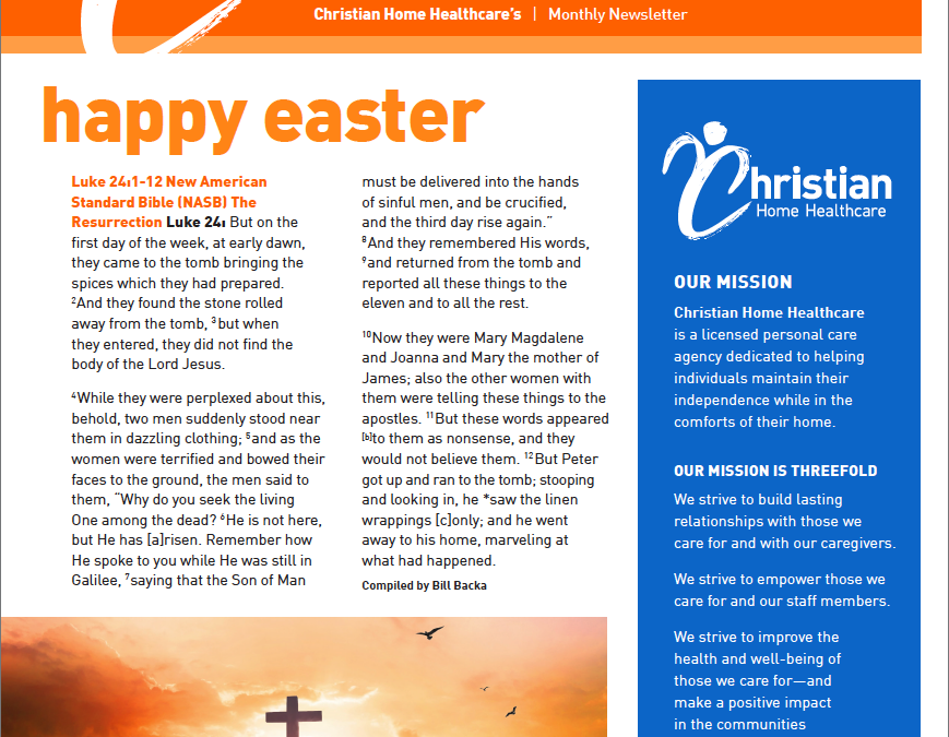 April 2021 Newsletter  |  Happy Easter