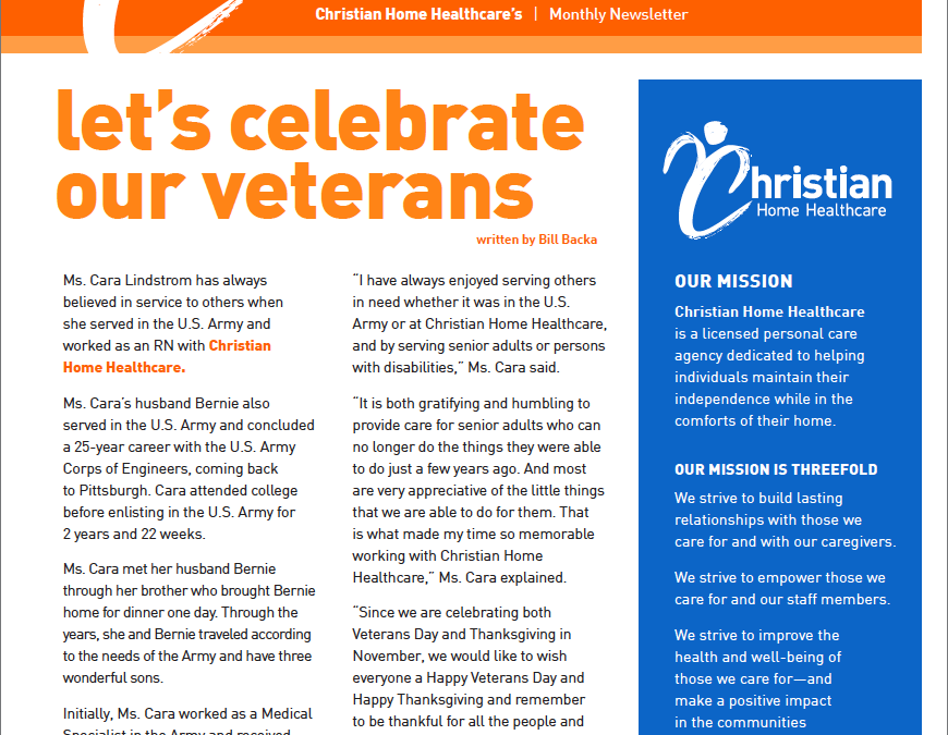 November 2021 Newsletter  |  Let’s Celebrate Our Veterans